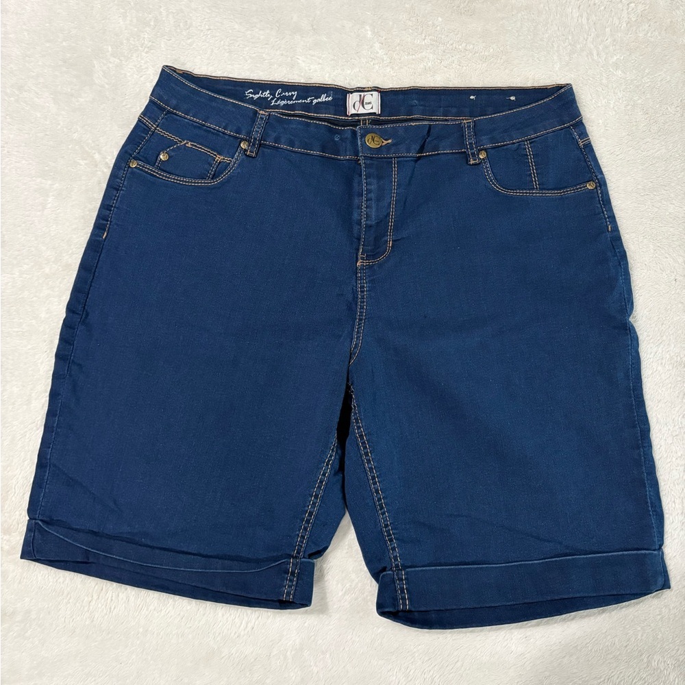 Penningtons Curvy Plus Size 20 Women's Summer Casual Blue Shorts